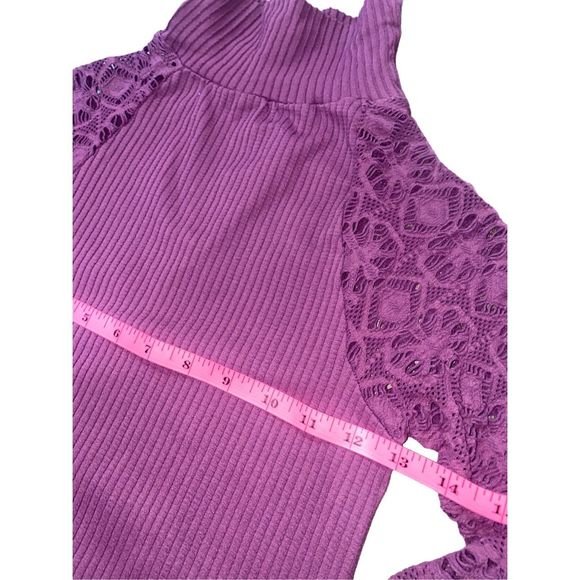 New Free People Intimates Mock Neck Top M/L - Picture 8 of 9